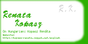 renata kopasz business card